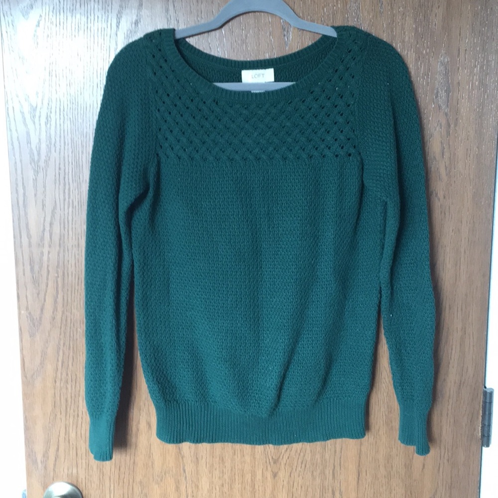 Ann Taylor Loft Green Sweater